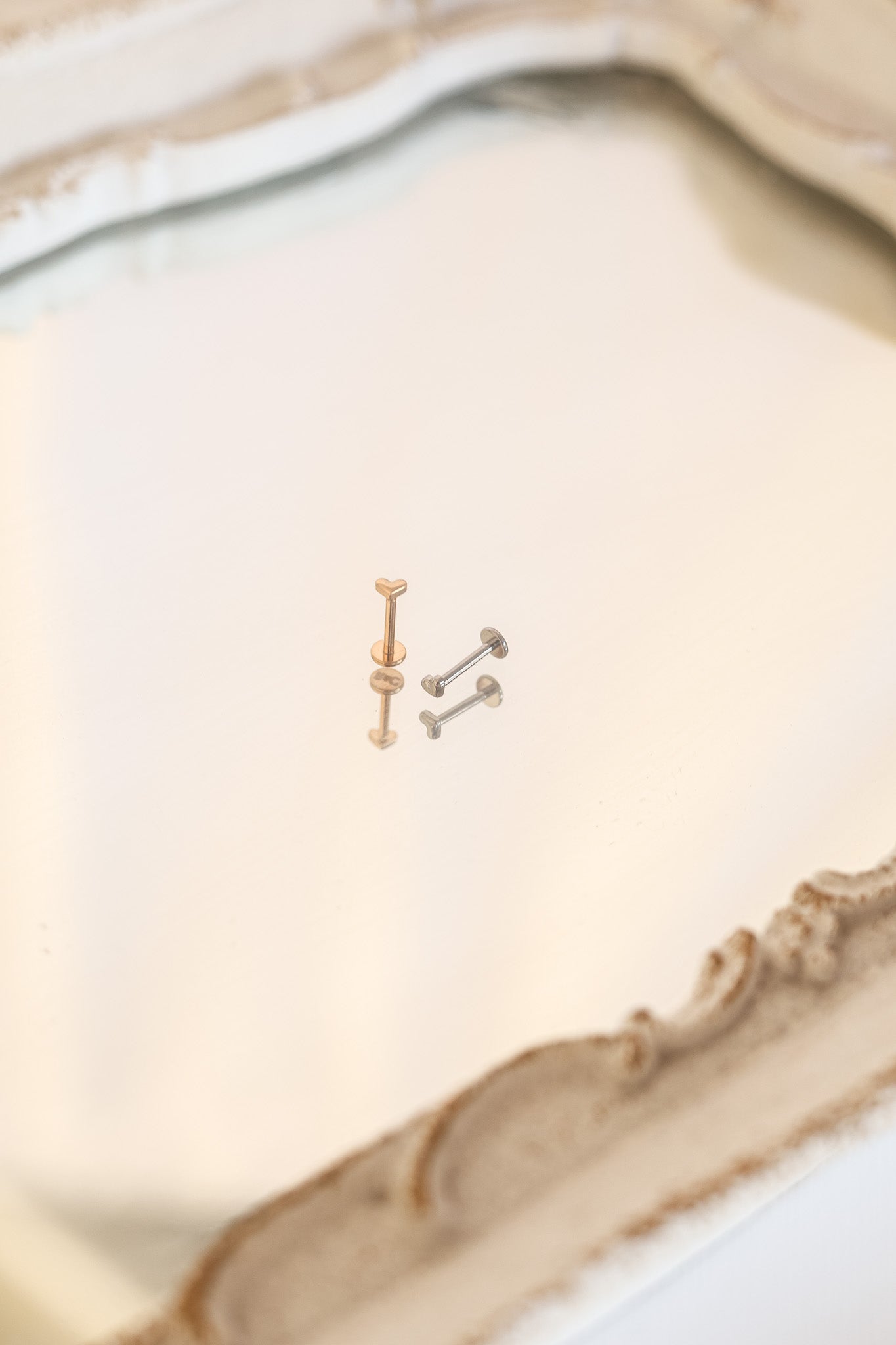 Tiny Heart Flat Back Stud