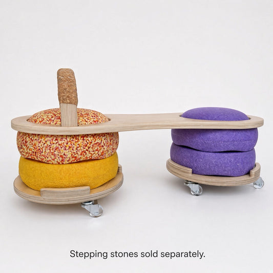 Wooden Scooter - to be used with stepping stones (purchase separately)