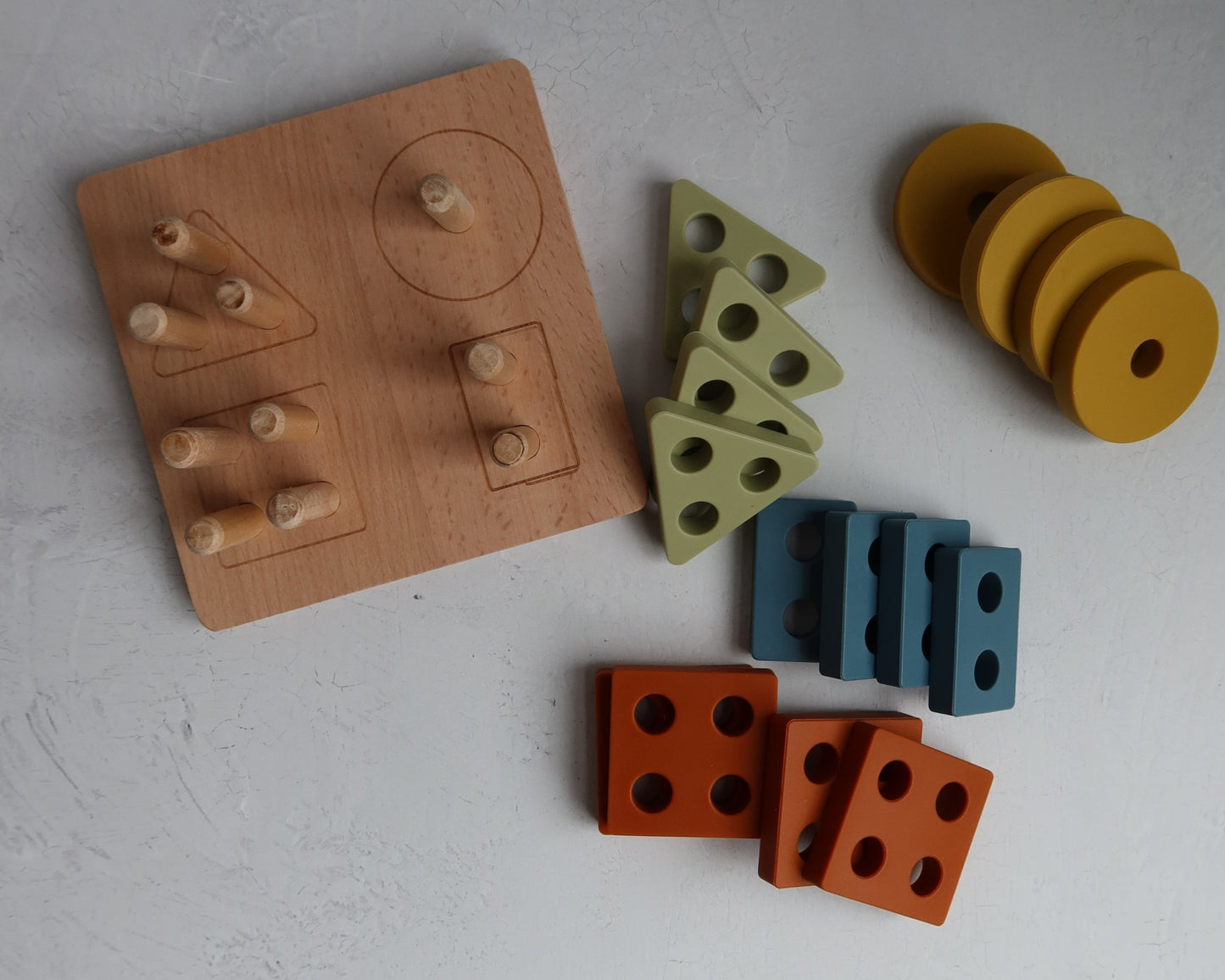 Shape Puzzle Toy + Geometric + Wood & Silicone + Montessori | LYTL®️
