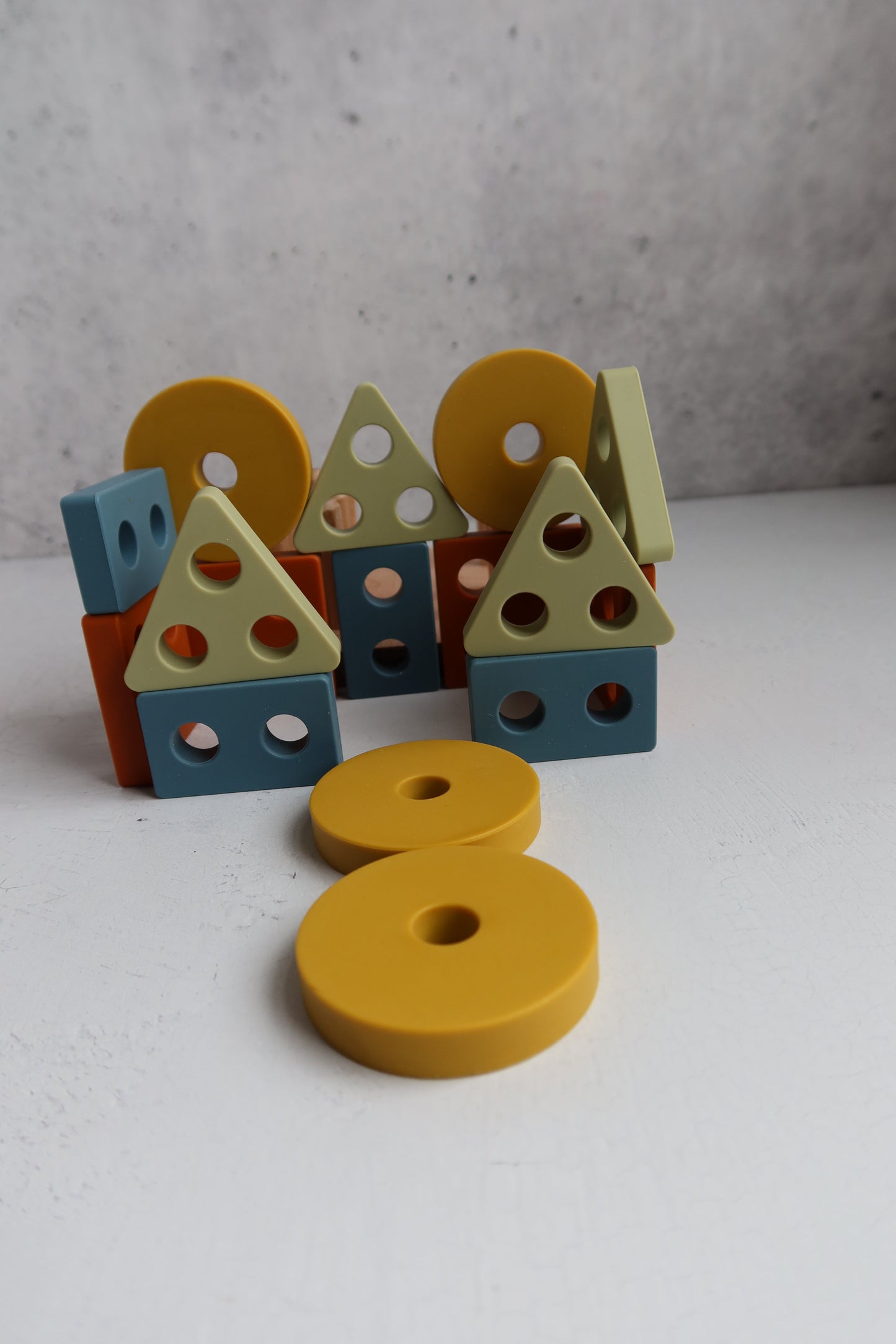 Shape Puzzle Toy + Geometric + Wood & Silicone + Montessori | LYTL®️