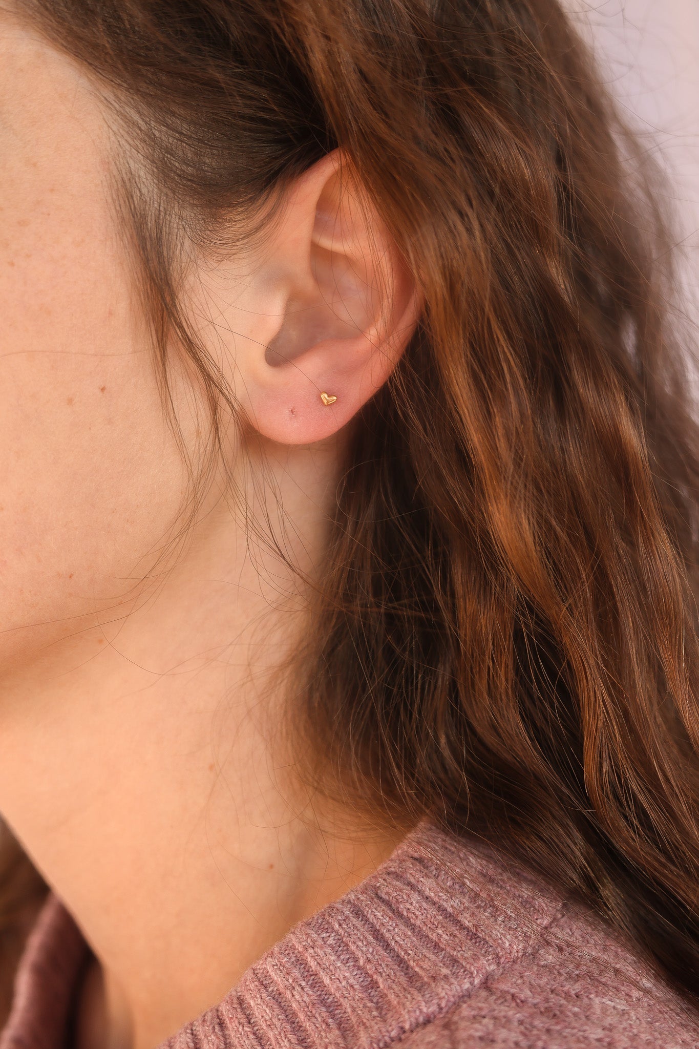 Tiny Heart Flat Back Stud