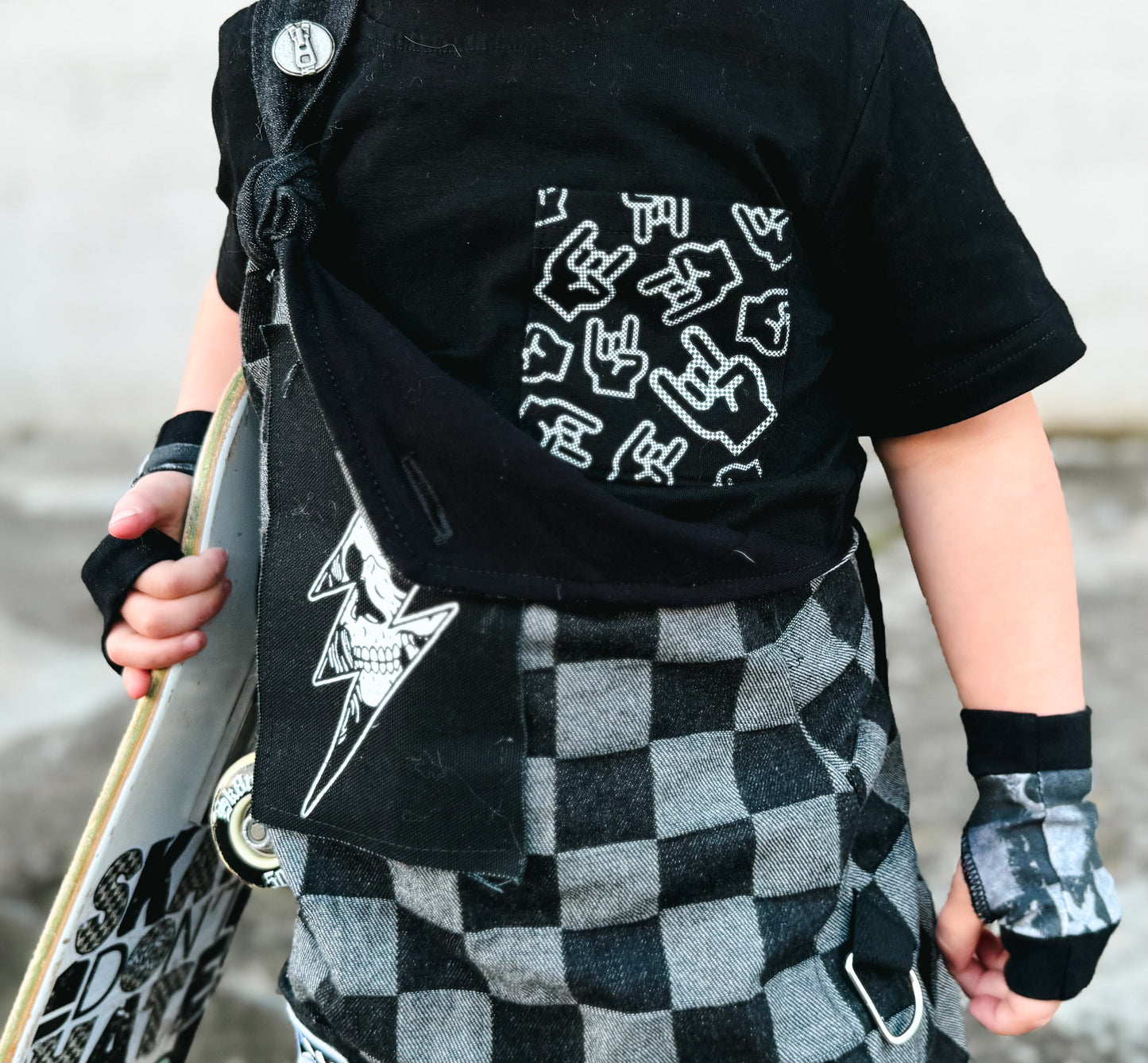 Rock On Collage Pocket Tee