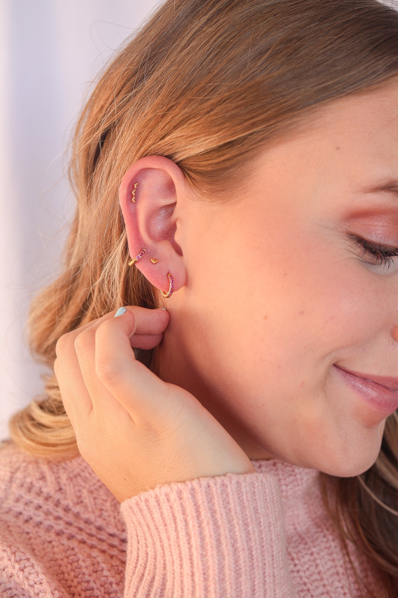 Tiny Heart Flat Back Stud