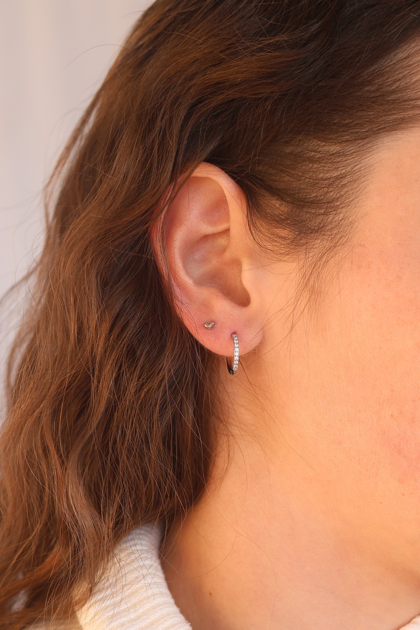Tiny Heart Flat Back Stud