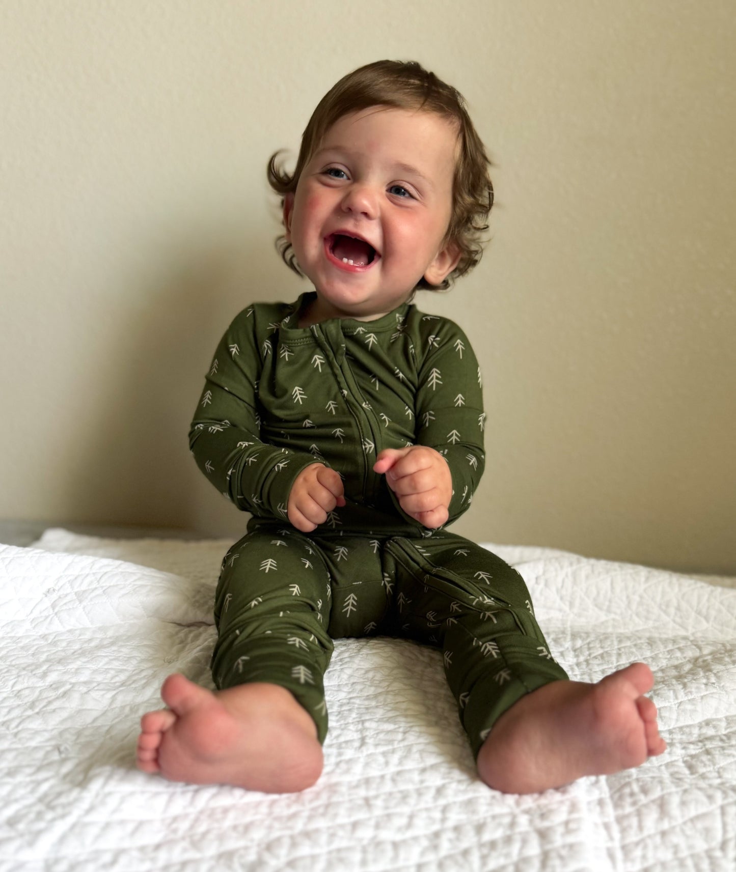Evergreen Dreams Zippy Romper