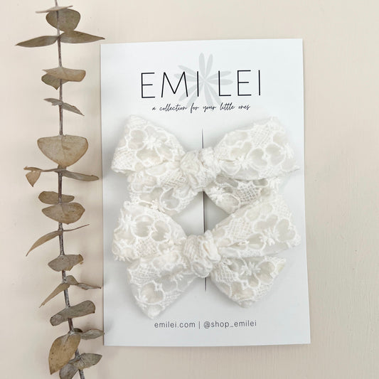 Pigtail Bow Clips