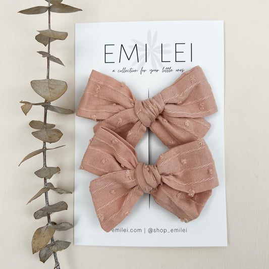 Pigtail Bow Clips