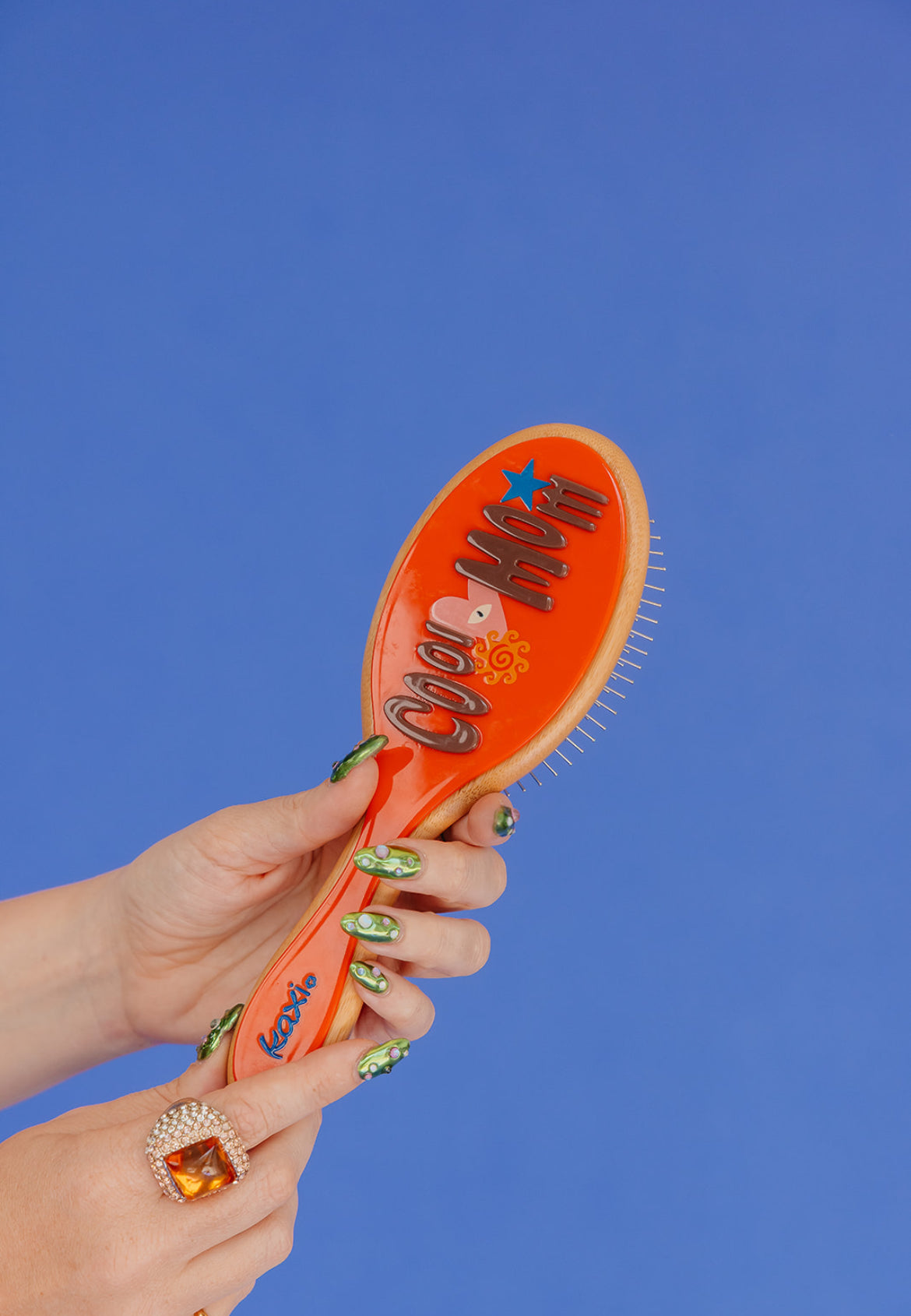 KAXI MOM HAIR STEEL NEEDLE BRUSH + MIDI CLAW SET