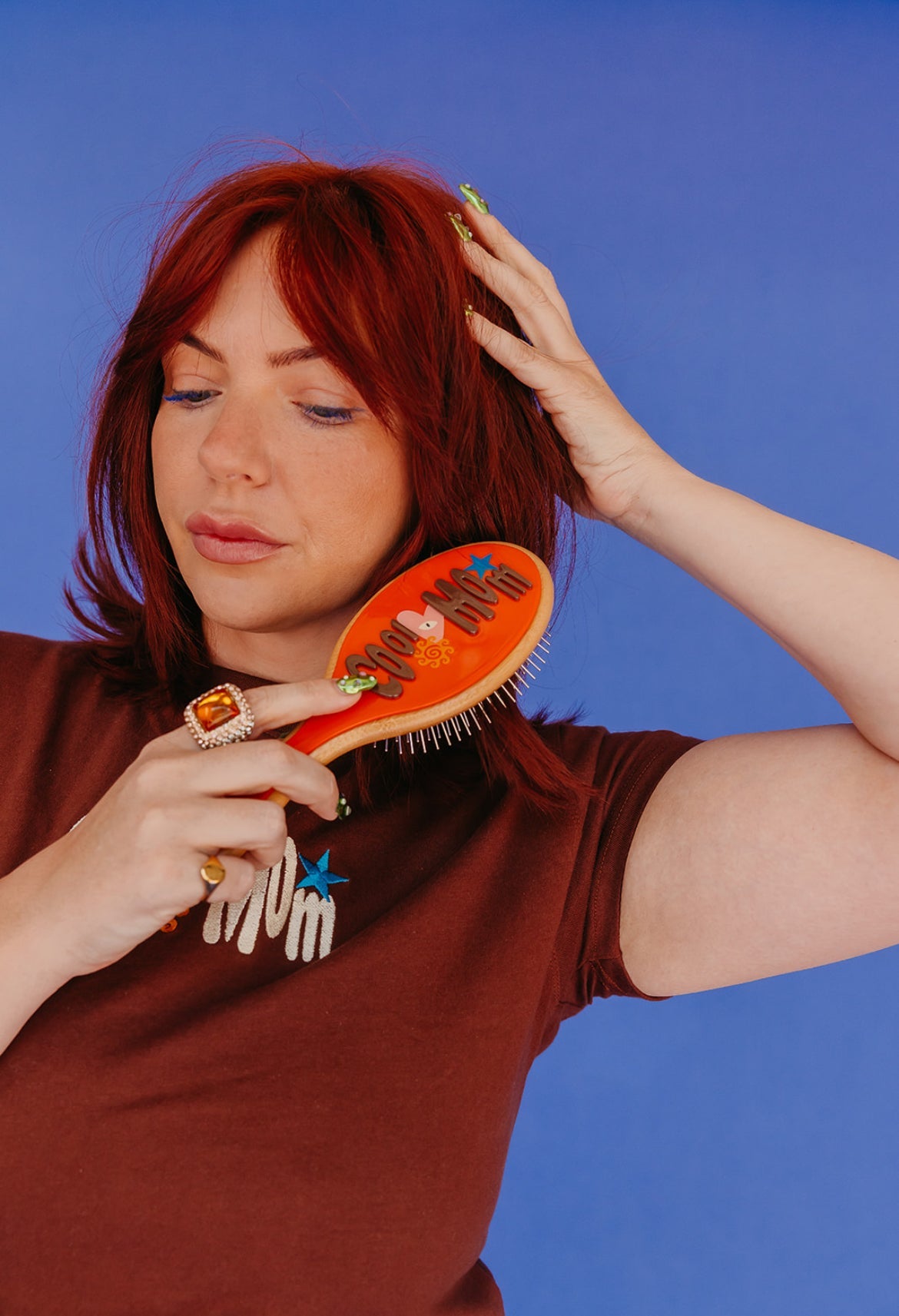 KAXI MOM HAIR STEEL NEEDLE BRUSH + MIDI CLAW SET