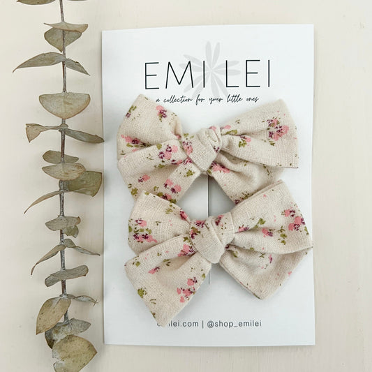 Pigtail Bow Clips