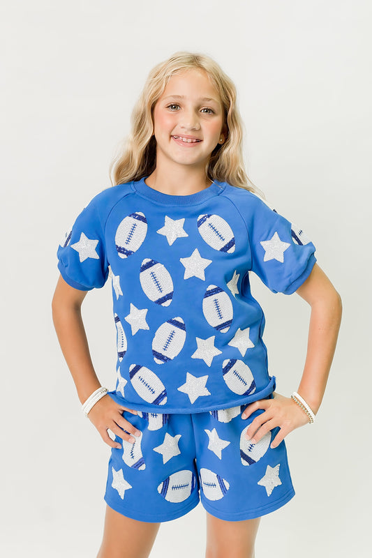 Royal Blue Football Top