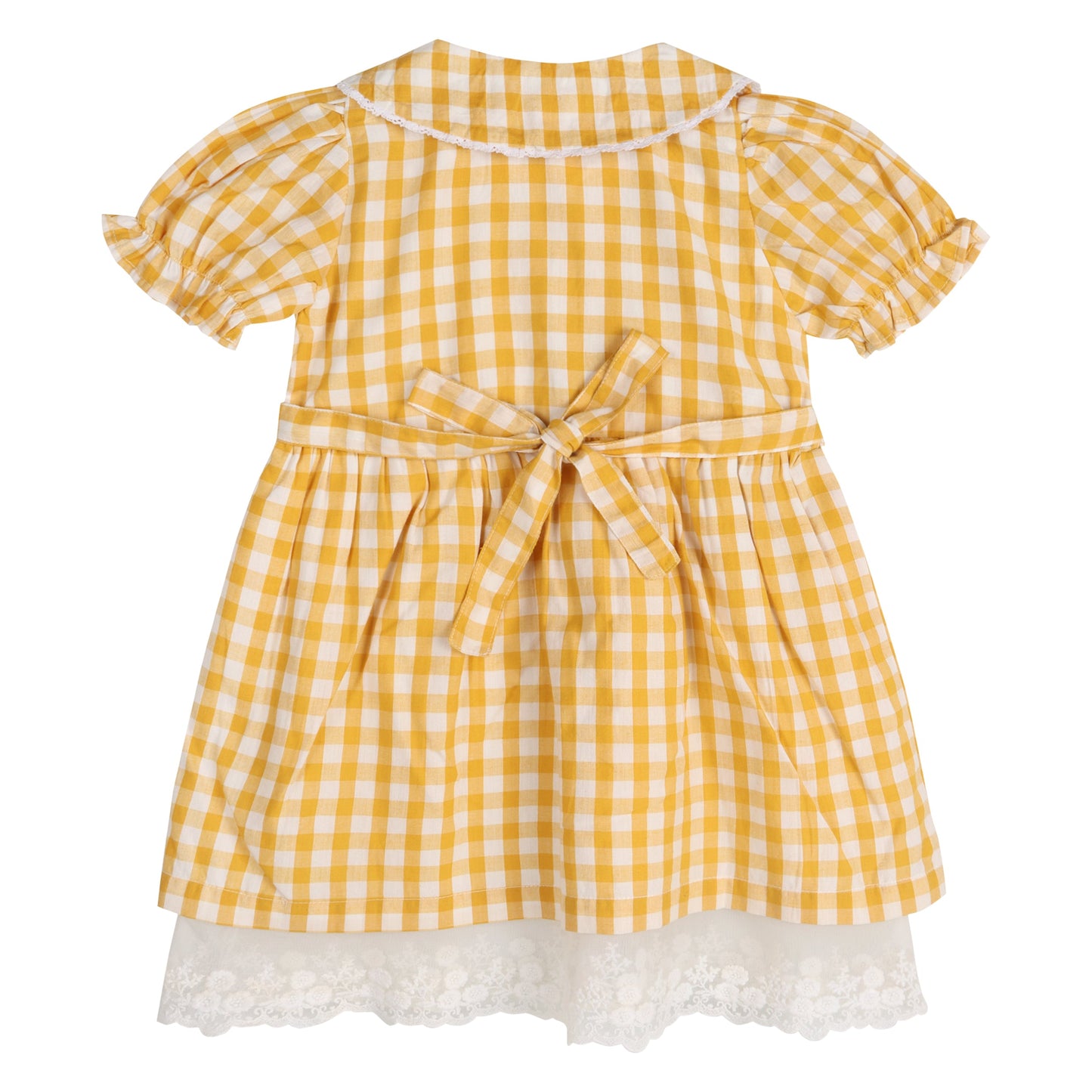 Citrus Gingham Girls Dorothy Dress