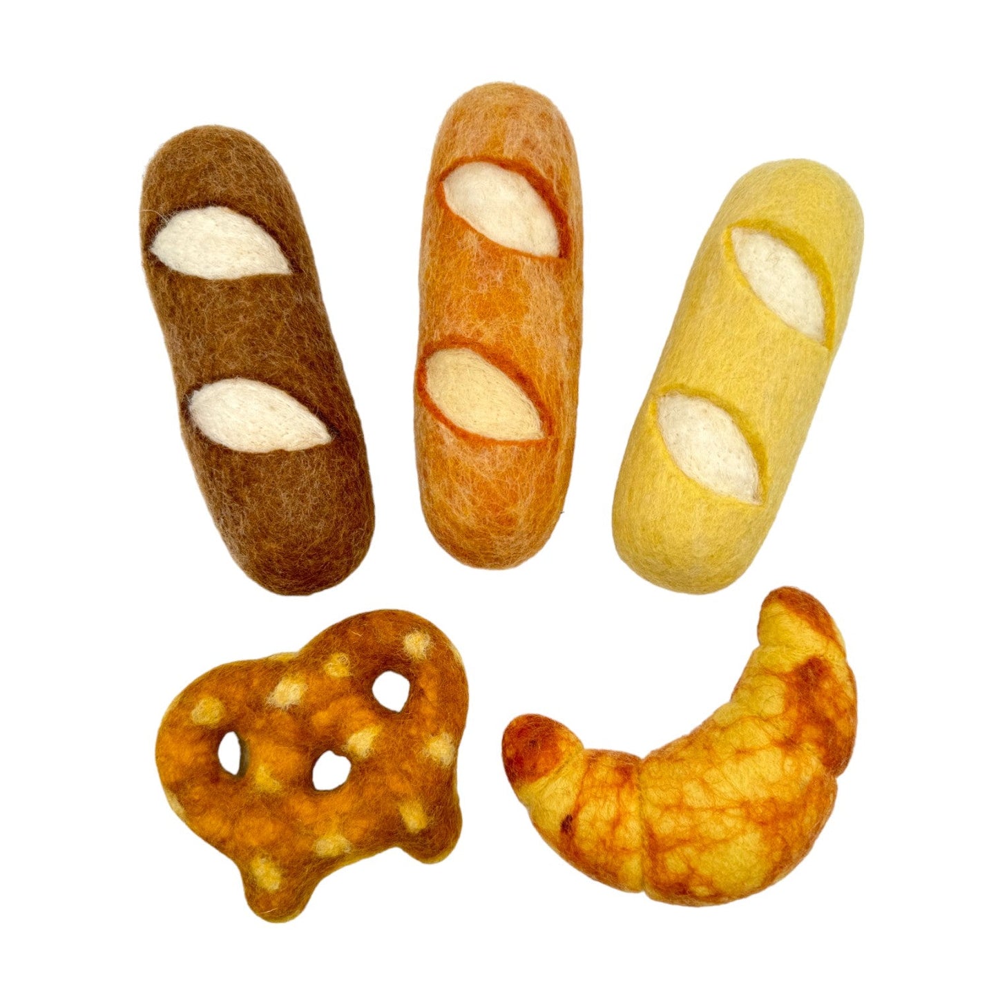 **Pre-order (Ships in 2-3 Weeks)**Handmade in Nepal 100% Wool Felt Foods Play Set for Pretend Cooking and Farmer's Market Play