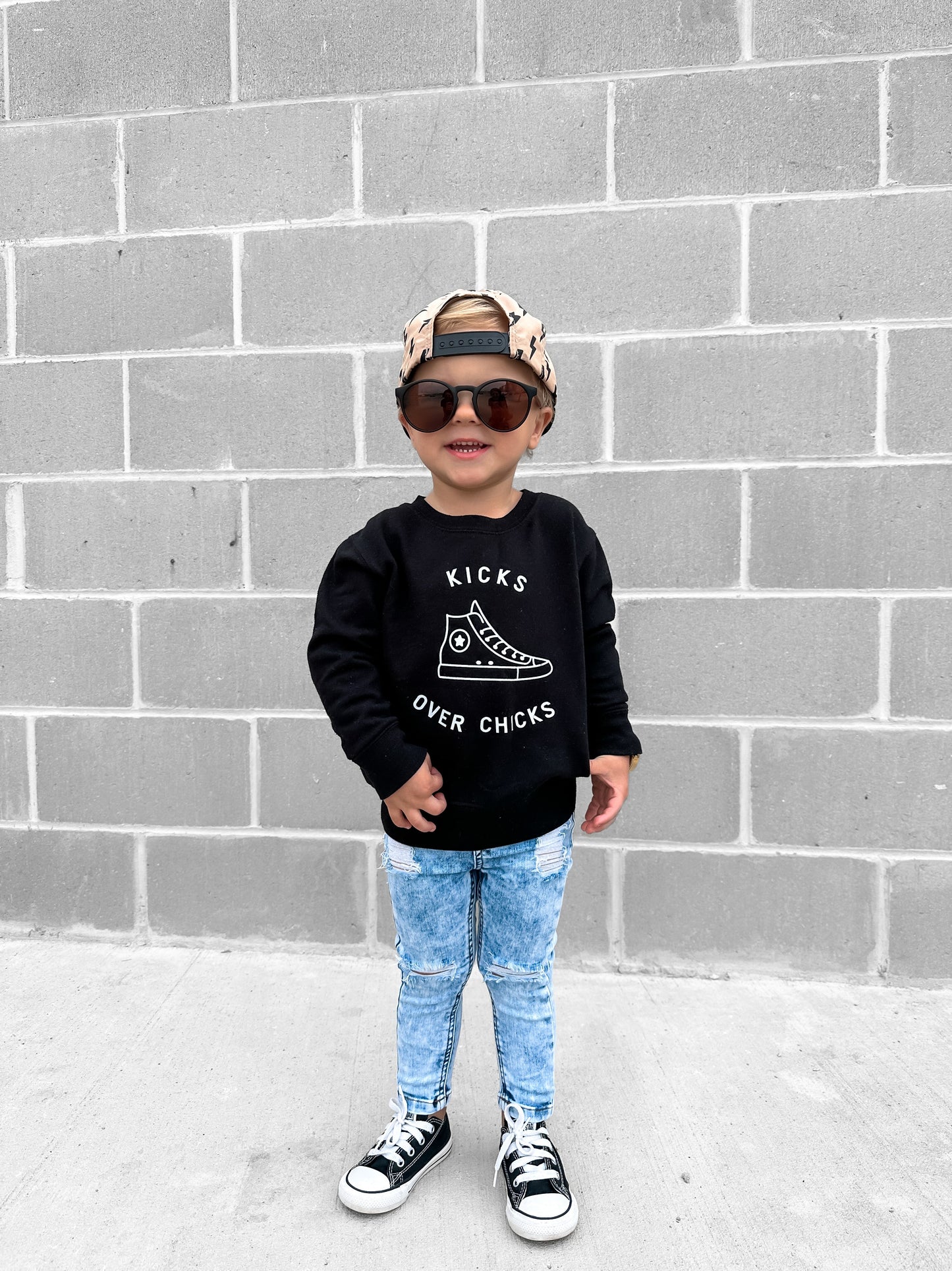 Kicks Over Chicks  Sweatshirt