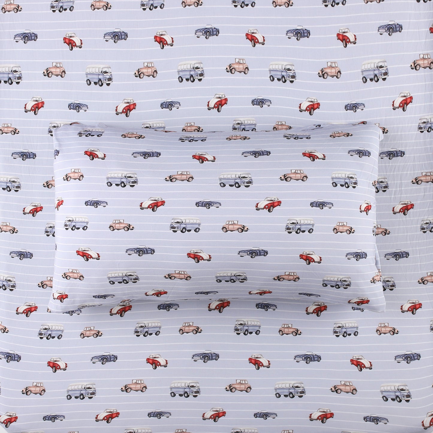 Classic Cruisers (Car)  Twin Fitted Sheet and Pillowcase Set BDLJ