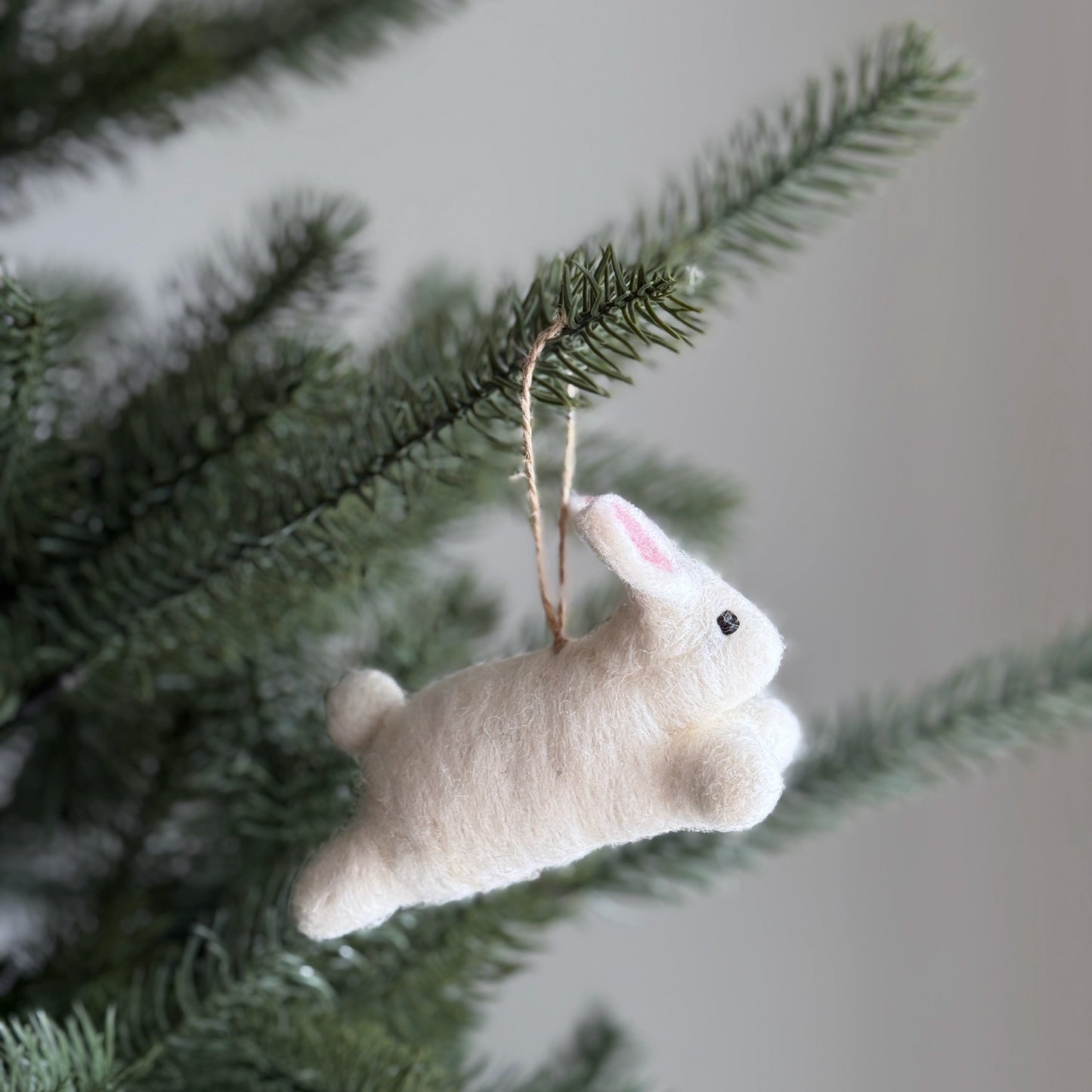 White Bunny Ornament