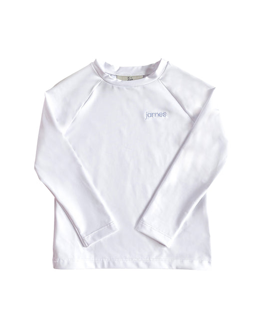Rash Guard Long Sleeve in White