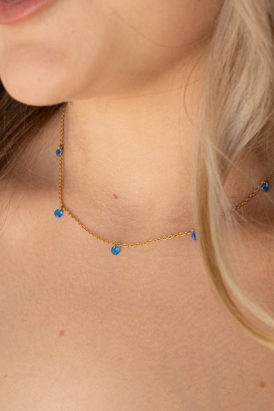 Madison Necklace in Blue