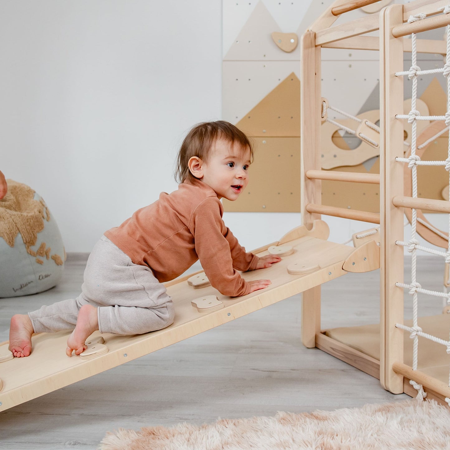 Wooden Climbing Playhouse