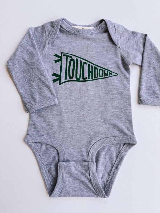 touchdown long sleeve onesie