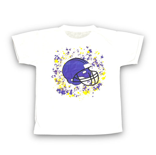 Purple Helmet T-shirt- SIZE UP