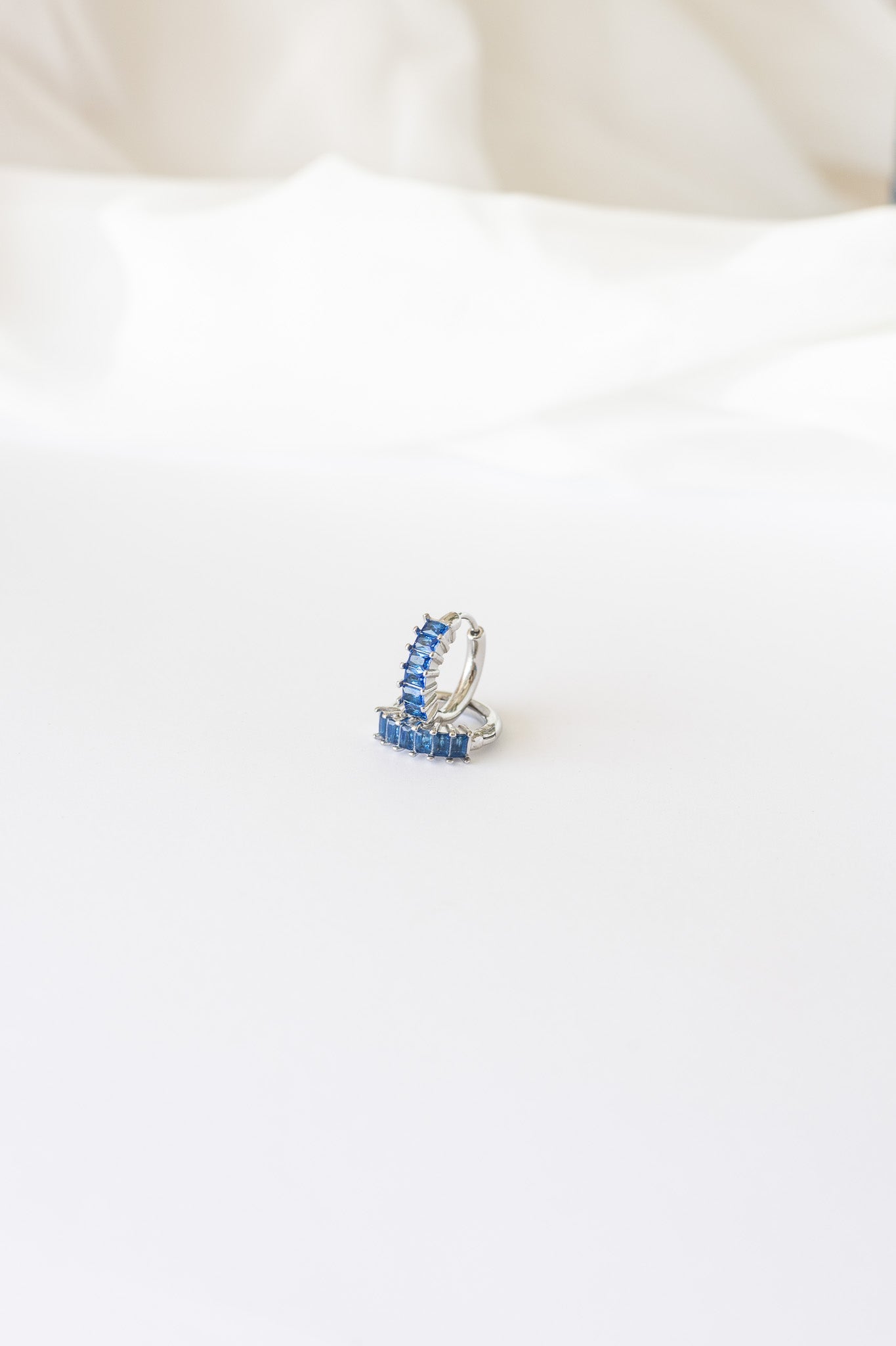 Crystal Hoop in Blue