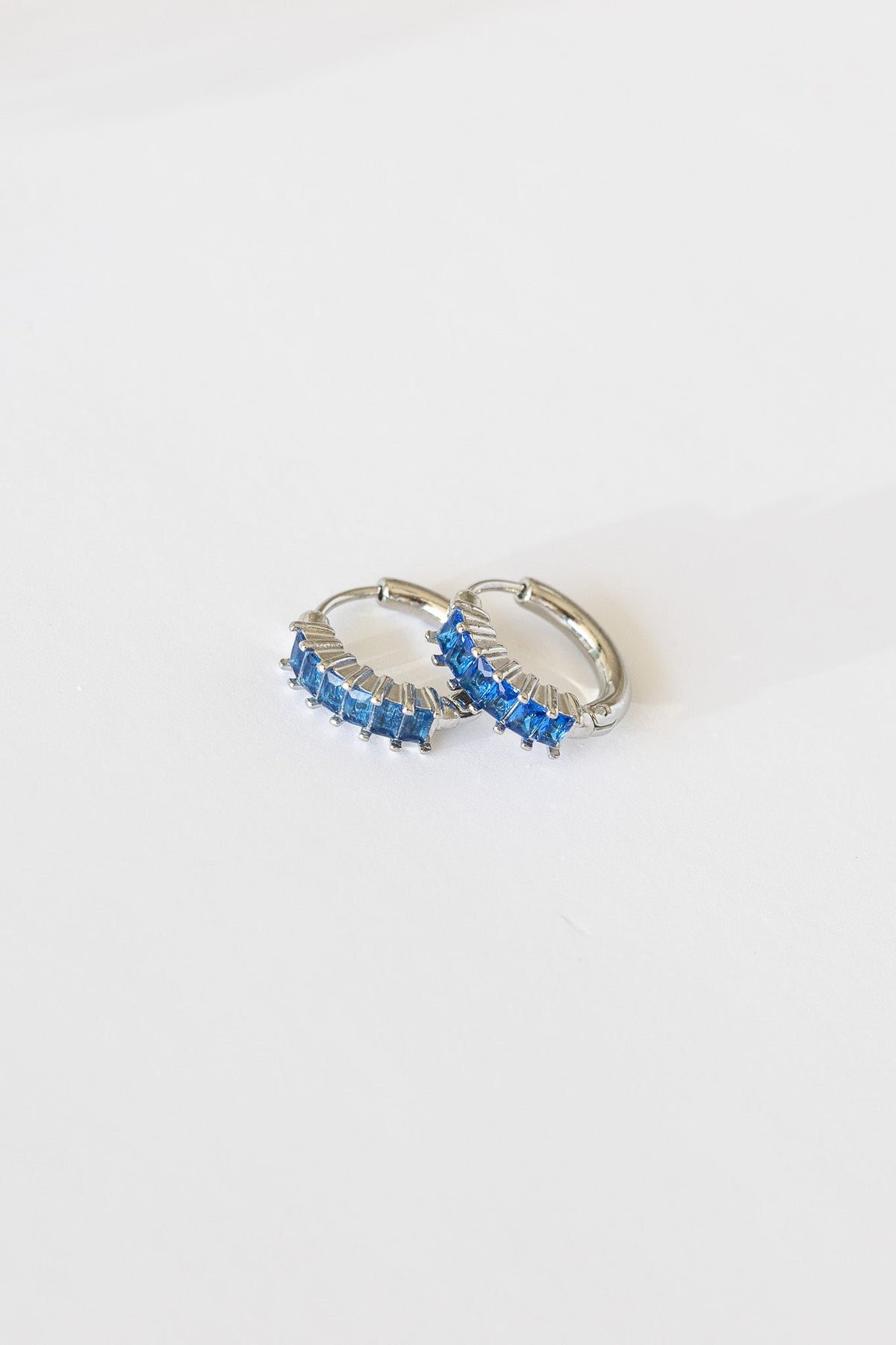 Crystal Hoop in Blue