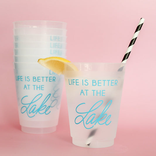 Life Is Better At The Lake Party Cups