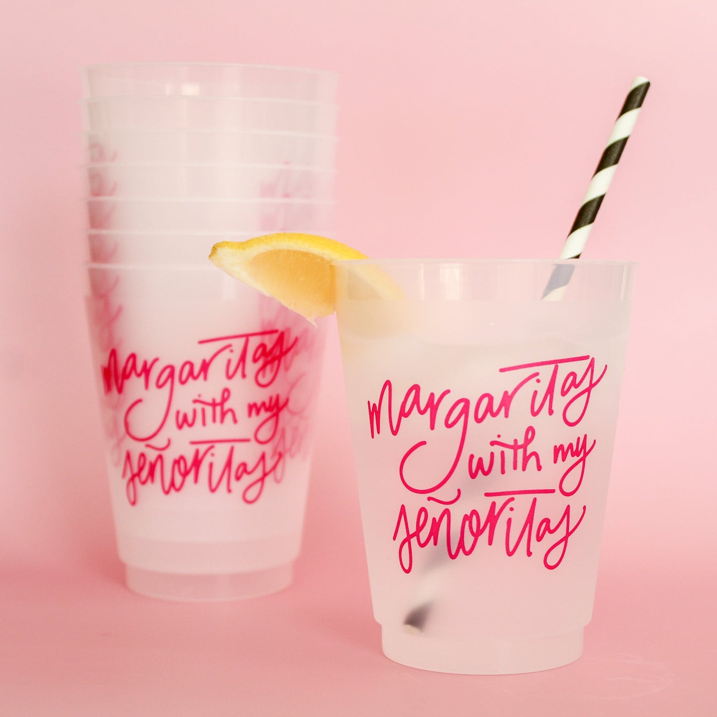 Margaritas With My Senoritas Party Cups