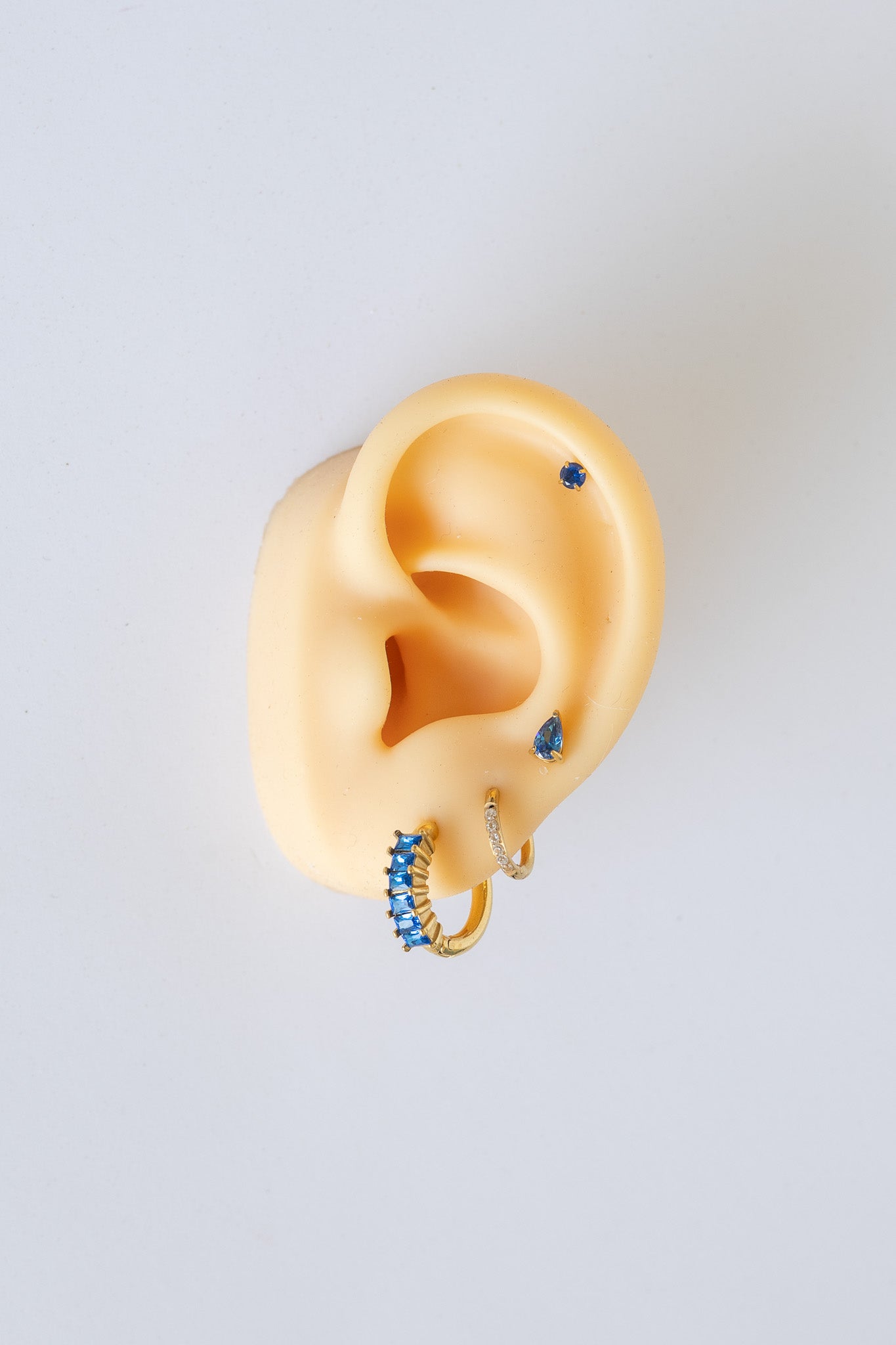 Crystal Hoop in Blue