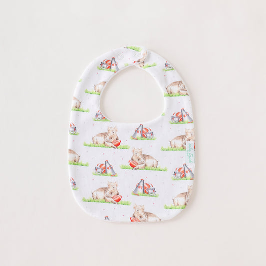 Mascot Mania in Arkansas Organic Cotton Baby Bib