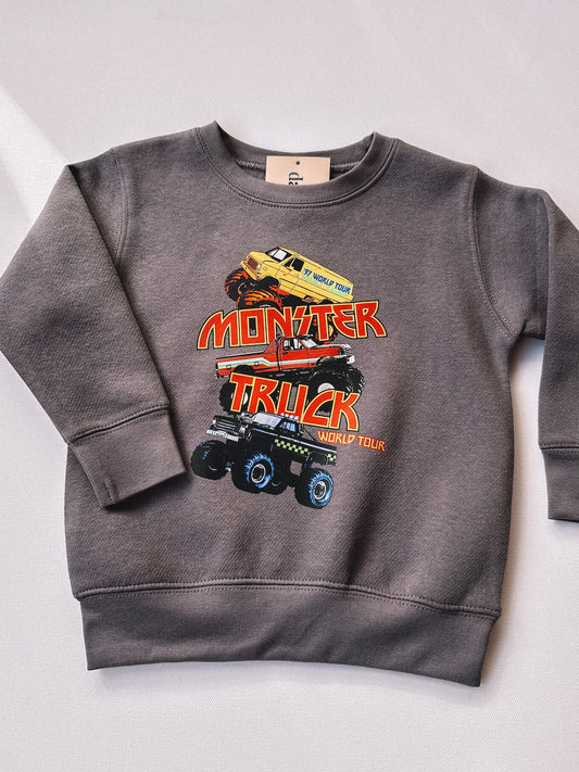 monster truck world tour crewneck