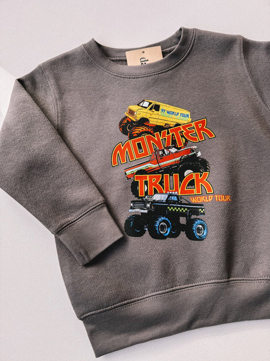 monster truck world tour crewneck