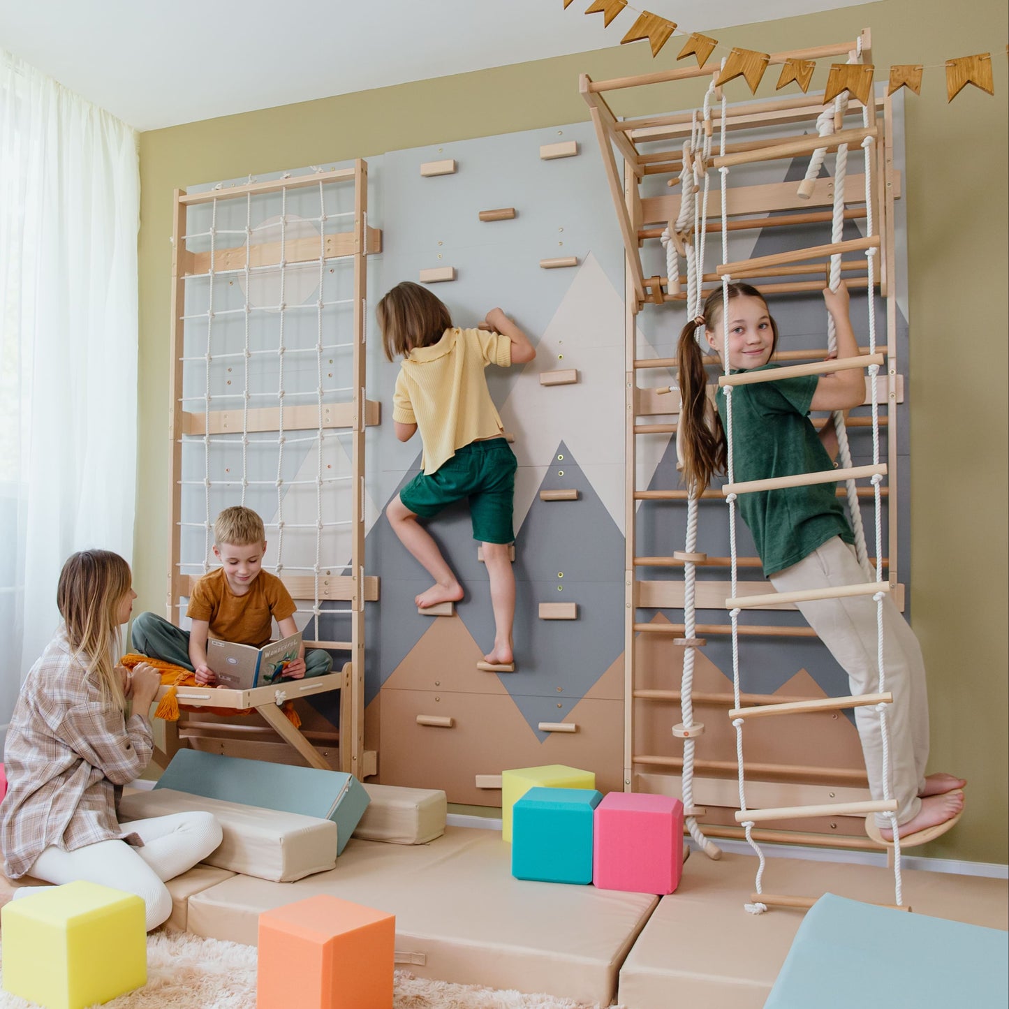 Swedish Ladder Wall Gym