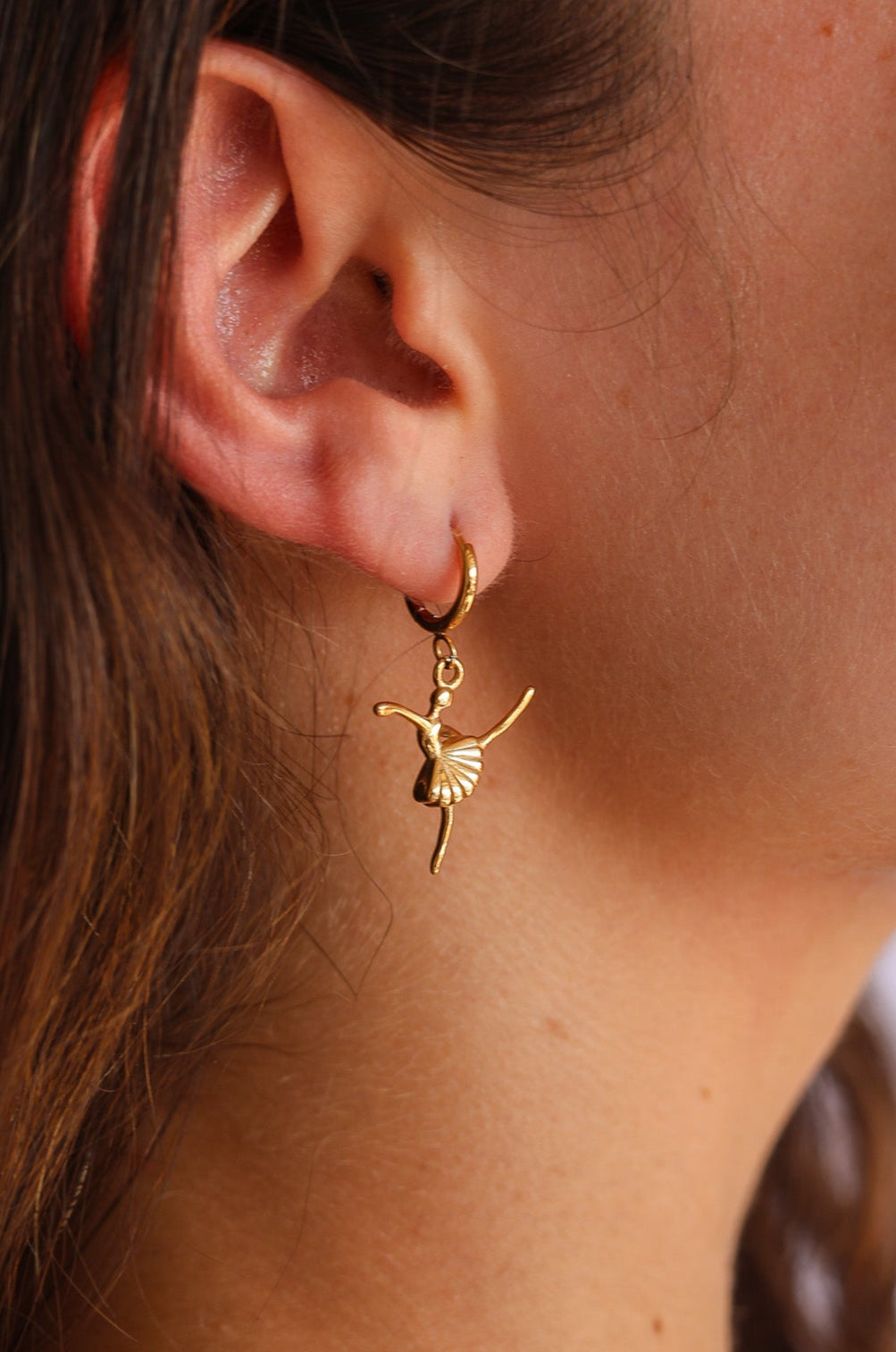 Tiny Dancer Huggie Hoop