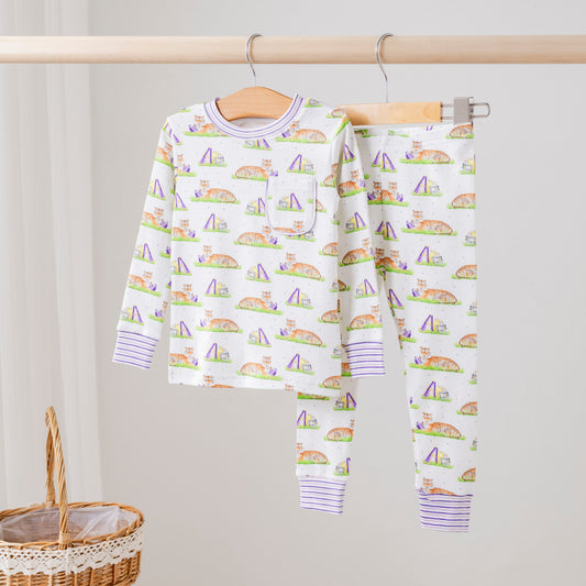Mascot Mania in Louisiana Organic Cotton Kids Pajamas