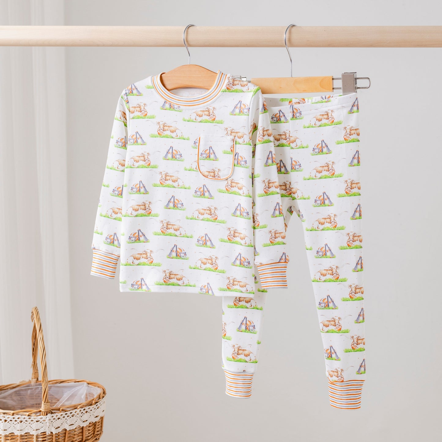 Mascot Mania in Texas Organic Cotton Kids Pajamas