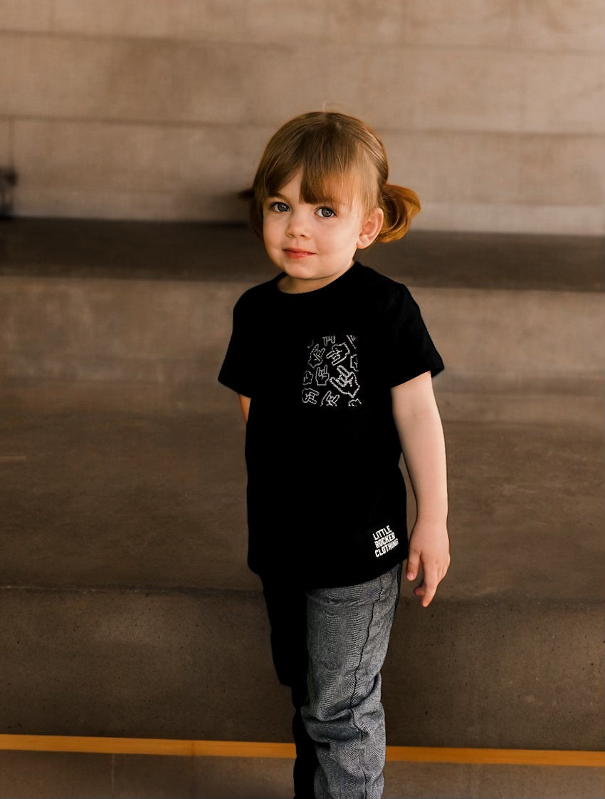 Rock On Collage Pocket Tee