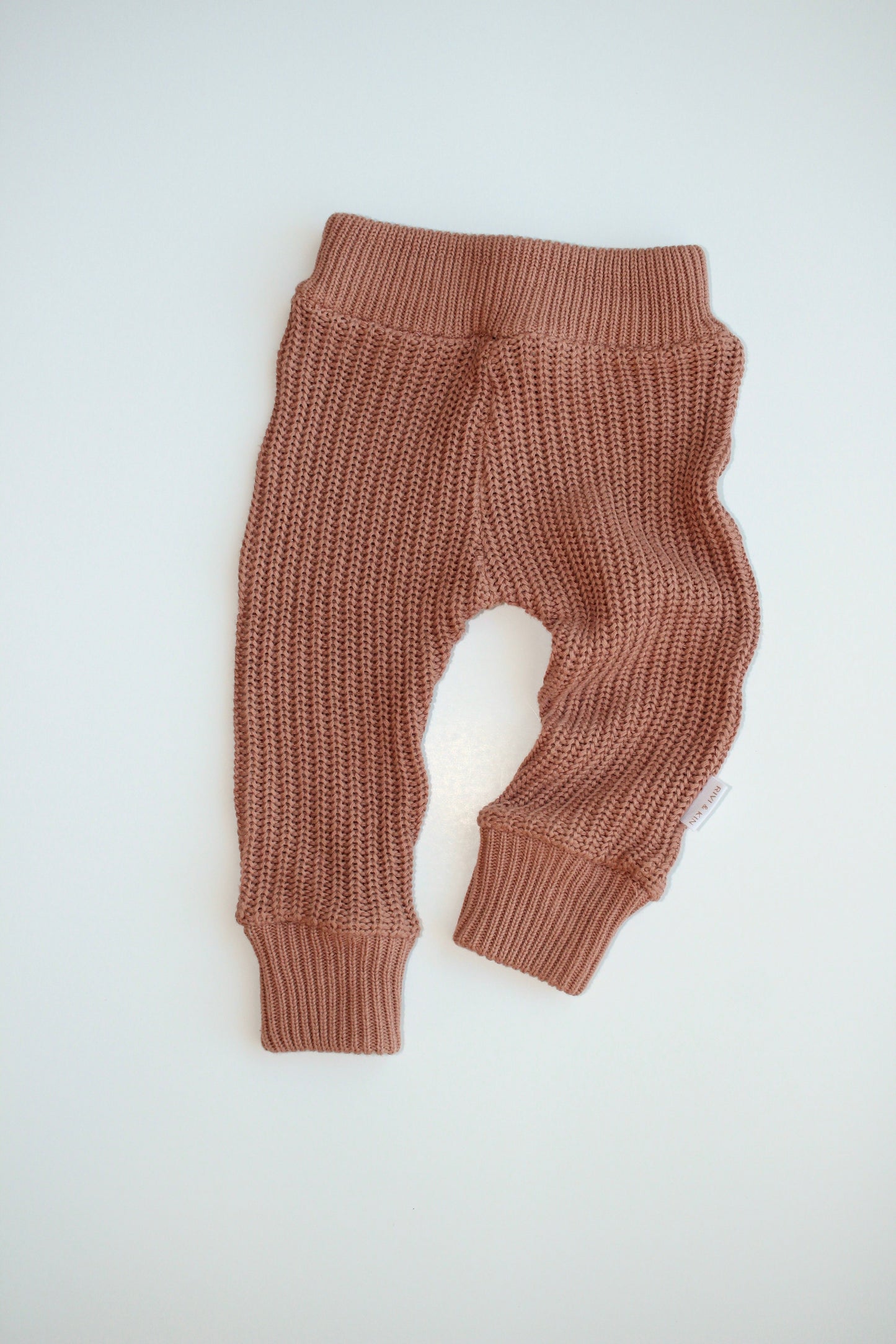 Cotton Knit Jogger - Terracotta
