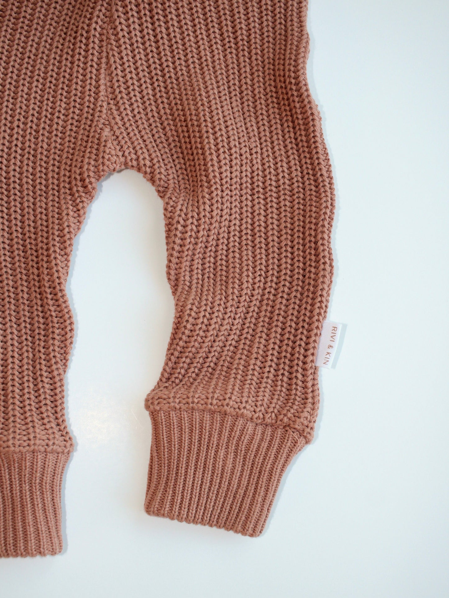 Cotton Knit Jogger - Terracotta