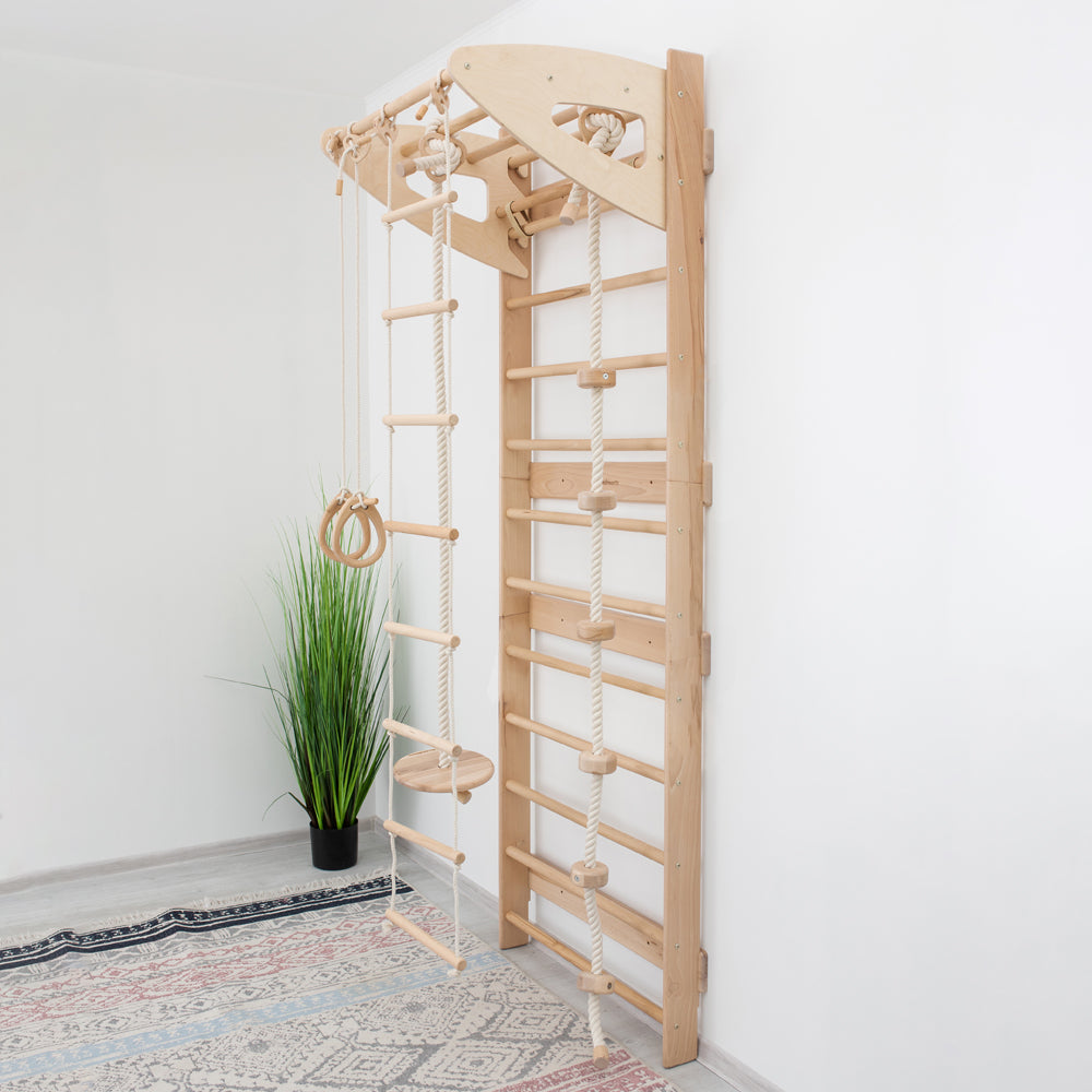 Swedish Wall Gym Set with Accessories