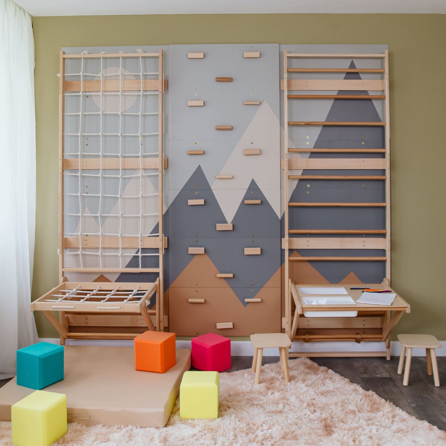 Swedish Ladder Wall Gym