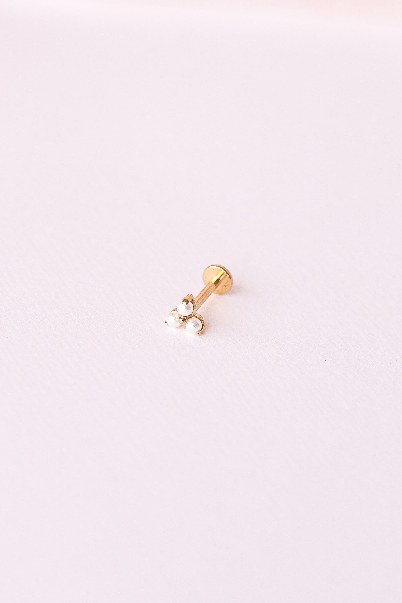 Pearl Trio Flat Back Stud