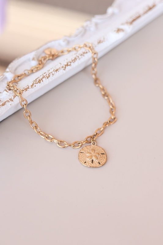 Sand Dollar Anklet