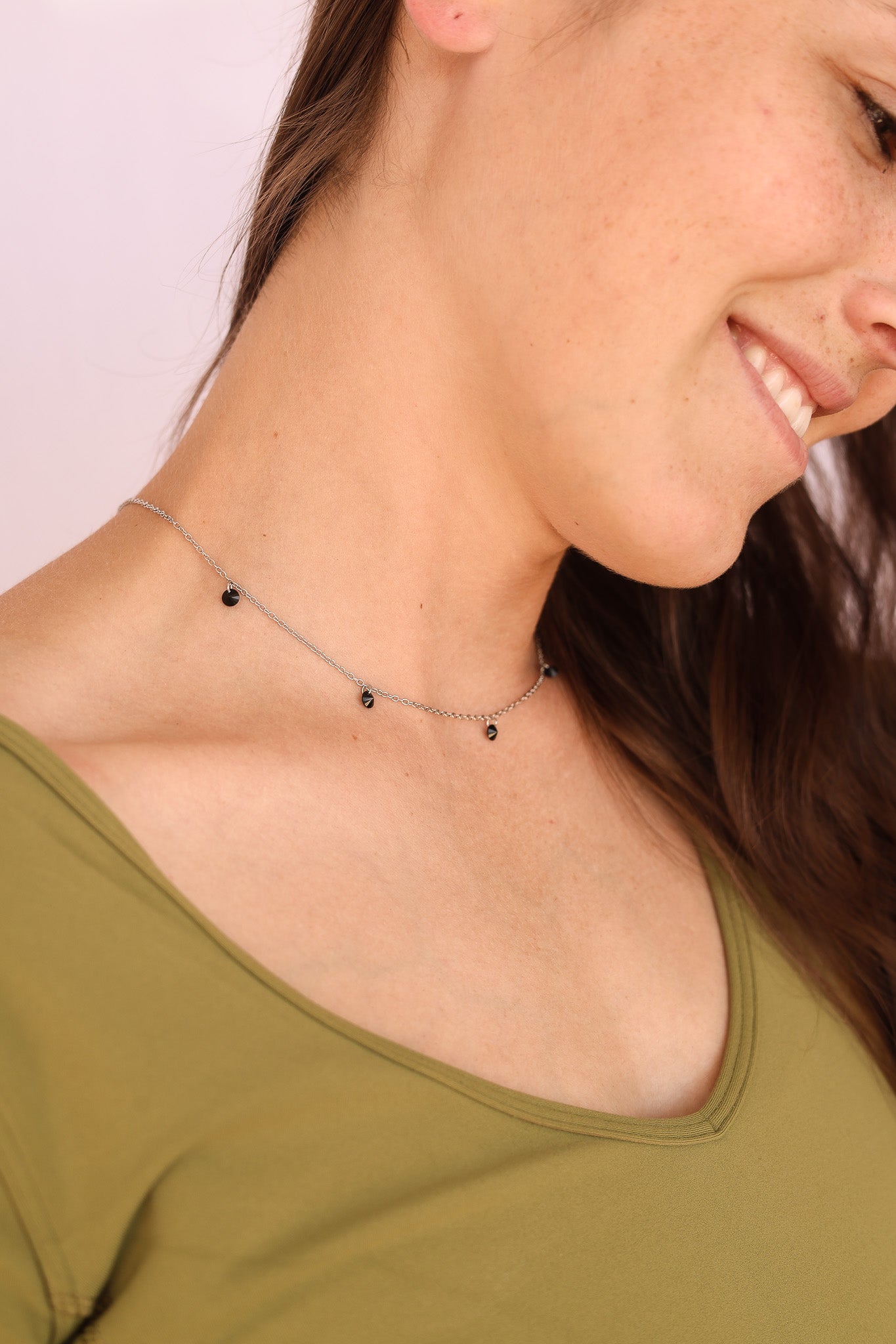 Madison Necklace in Black