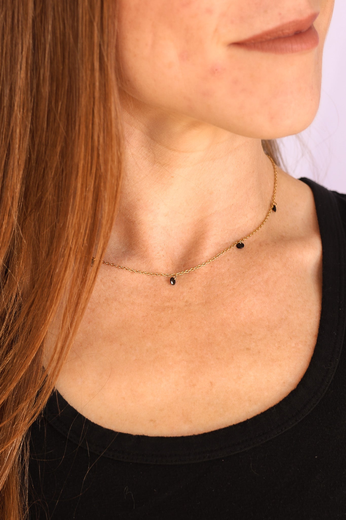 Madison Necklace in Black