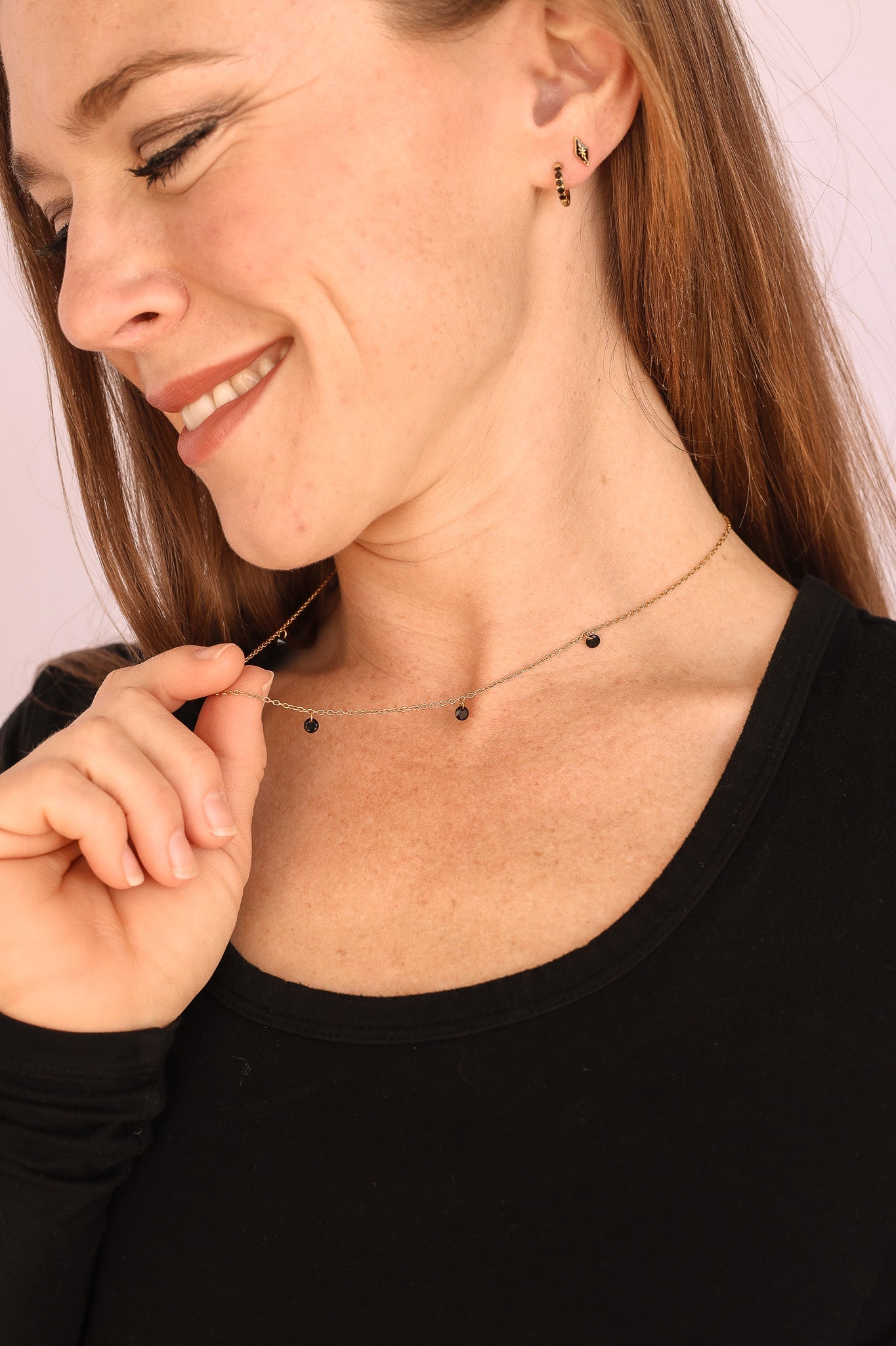 Madison Necklace in Black