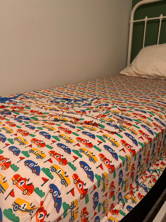 Vintage Cars Twin Sheets