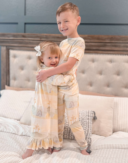 He Is Risen Long Sleeve Morning Gown