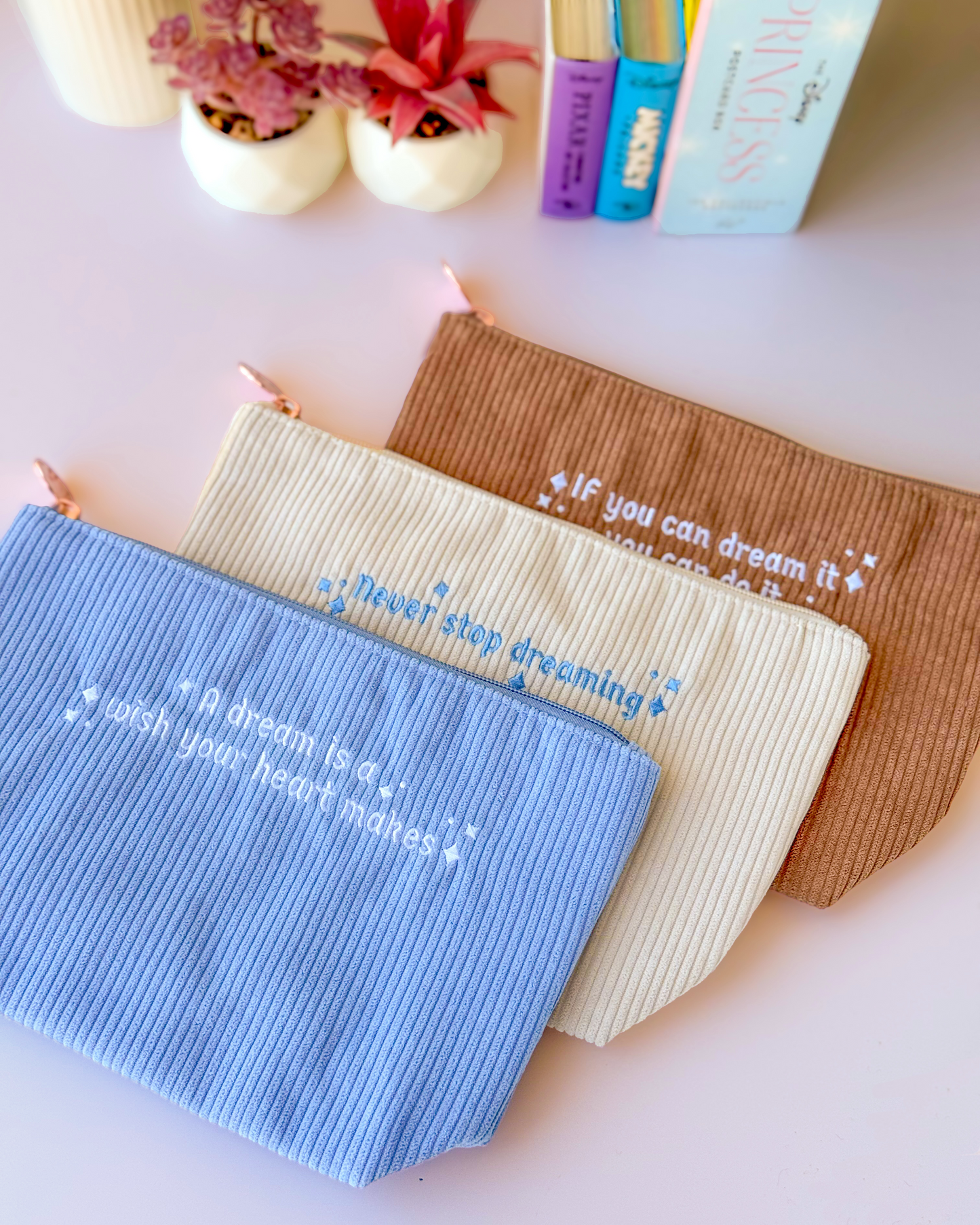 Dreams Are Forever Corduroy Pouch